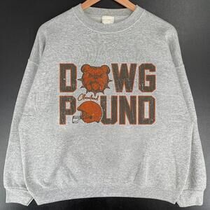 Cleveland Dawg Pound Sweatshirt Browns Retro Tee Y2K